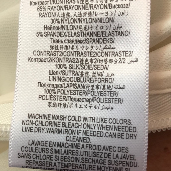 BcbgMaxazria white sheer shorts dress Sz 10 - Picture 8 of 8